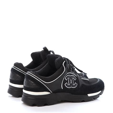 sneakers chanel black|black chanel sneakers 2020.